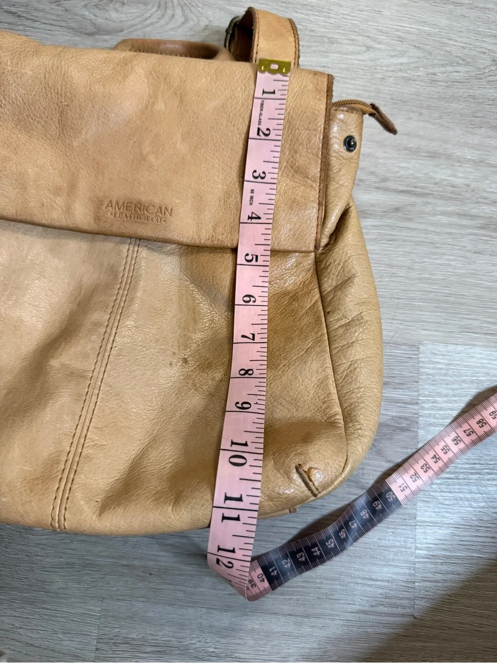 American Leather Co Tan Leather Backpack
